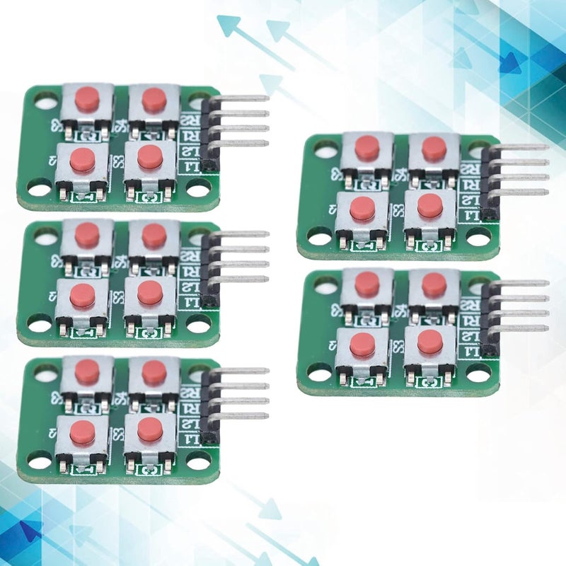 5 PCS 2x2 Scan 4 Keypad Keyboard Module, PCB Array Key Switch Module, Array Keyboard Module, Array Switch Module for Electrical Control - Image 4