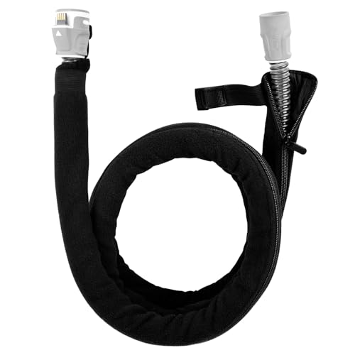 APDTEK 6 Foot 4 Inch CPAP Hose Cover for ResMed ClimateLineAir AirSense 11 10 Heated Tubing, Full Zipper CPAP Tube Cover for Prevent Condensation, Cat Proof CPAP Tubing Wrap Fleece Insulated Supplies - Image 1