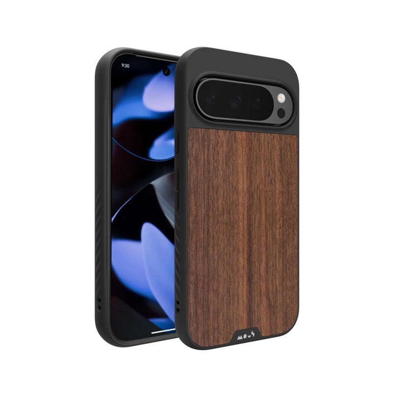 Mous for Google Pixel 9 Case MagSafe Compatible Limitless 50 Walnut Protective Pixel 9 Case Shockproof Phone Cover - Image 2