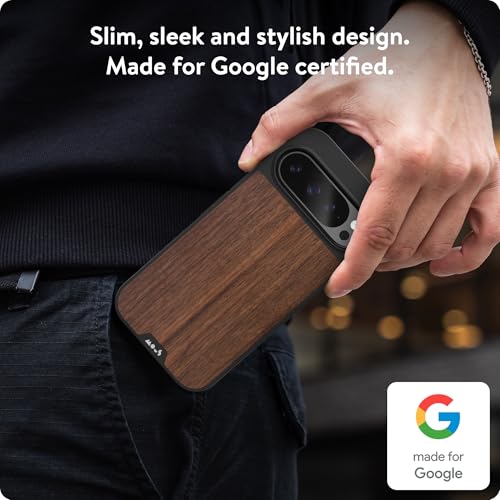 Mous for Google Pixel 9 Case MagSafe Compatible Limitless 50 Walnut Protective Pixel 9 Case Shockproof Phone Cover - Image 3