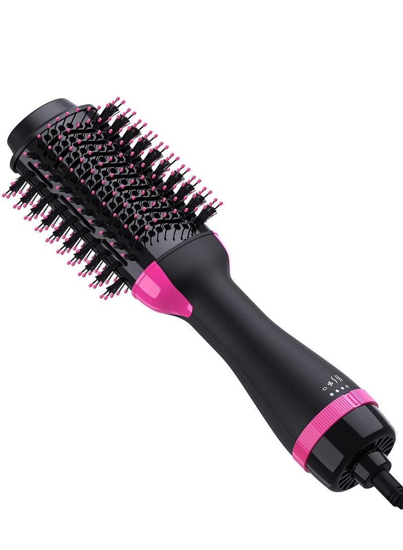 ELTRAZONE Hair Dryer Brush, Blow Dryer Brush, 4 in 1 Hot Air Brush, One Step Hair Dryer & Styler Volumizer with Enhanced Titanium Barrel, Brush Blow Dryer for Women (Red) - Image 2