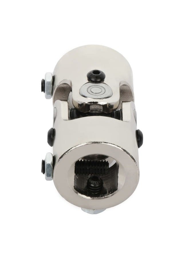 SCITOO 11/16-36 Spline X 3/4 DD Steering Shaft Universal U-Joint Chrome Single, 83mm Working Angle 35 Degree - Image 3