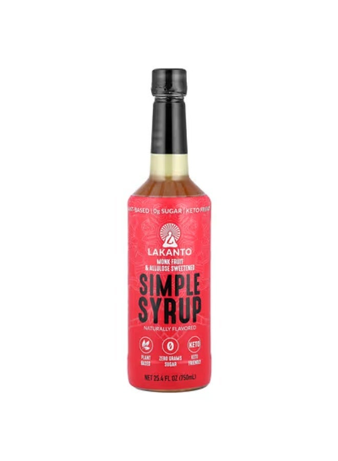 LAKANTO Simple Syrup, 25.4 fl oz (750 ml) - Image 1