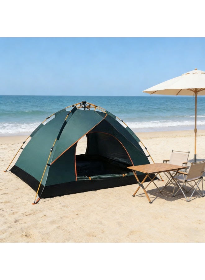 3-Second Pop Up Tent 2-3 Person, Waterproof UV Protection Camping Tent for Outdoor Hiking Picnic, Automatic Easy Setup Lightweight Tent with Mosquito Net - Image 2