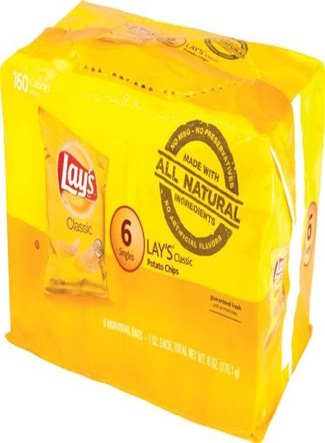 رقائق البطاطس الكلاسيكية من لاي 6 أكياس