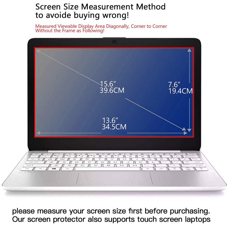 FILMEXT 2 Pack 15.6" Laptop Screen Protector Eye Protection Anti Glare Anti Blue Light Screen Protector Compatible with 15.6â€ HP/DELL/Asus/Acer/Sony/Samsung/Lenovo/Toshiba/Razer 16:9 Display Laptop - Image 2