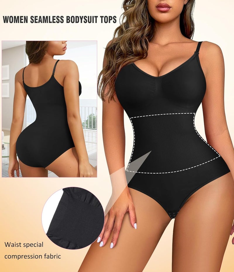 HSR Shapewear Waist Trainer Bodysuits Women Clothing Tummy Control Seamless Full Body Shaper V Neck Body Shaper - Image 2
