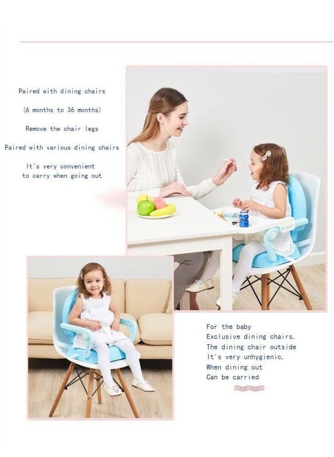 Generic Multi Functional Adjustable High Chair With Detachable Dining Plate Blue  - Image 5