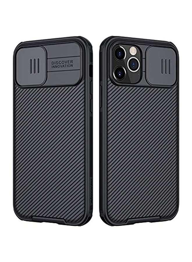 Nillkin CamShield Pro Slim Case Compatible with iPhone 12/iPhone 12 Pro, Protective Cover Case for 12 Pro with Camera Protector Hard PC and TPU Phone Case for Phone 12 6.1'' Black - Image 1