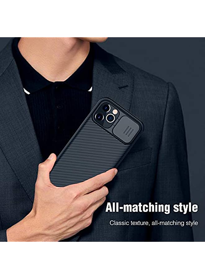 Nillkin CamShield Pro Slim Case Compatible with iPhone 12/iPhone 12 Pro, Protective Cover Case for 12 Pro with Camera Protector Hard PC and TPU Phone Case for Phone 12 6.1'' Black - Image 3