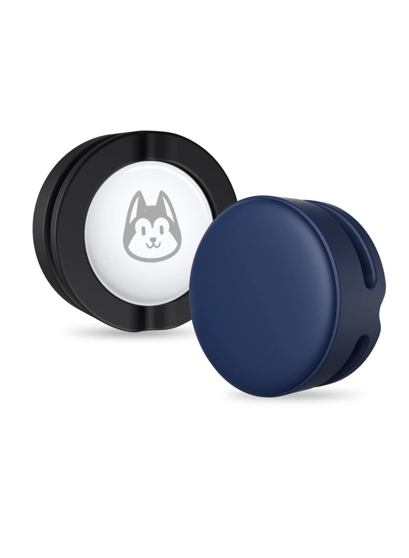 Captaintech SYOSI, 2 Pack Compatible with AirTag Dog Collar Holder, Silicone Collar Loop Case 0.86in, Anti-Lost Protect Case Collar Accessoriesc - Image 1