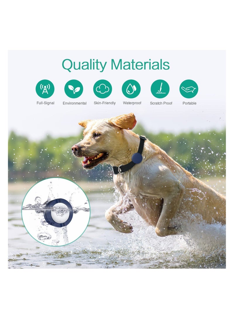 Captaintech SYOSI, 2 Pack Compatible with AirTag Dog Collar Holder, Silicone Collar Loop Case 0.86in, Anti-Lost Protect Case Collar Accessoriesc - Image 2