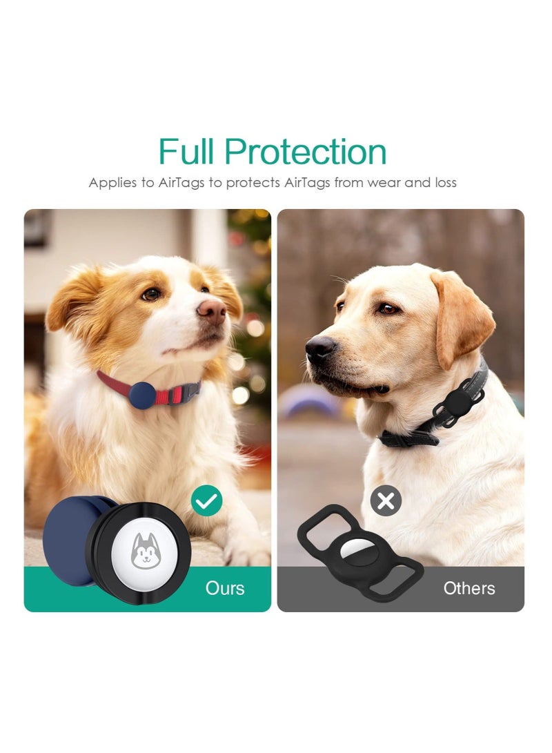 Captaintech SYOSI, 2 Pack Compatible with AirTag Dog Collar Holder, Silicone Collar Loop Case 0.86in, Anti-Lost Protect Case Collar Accessoriesc - Image 4