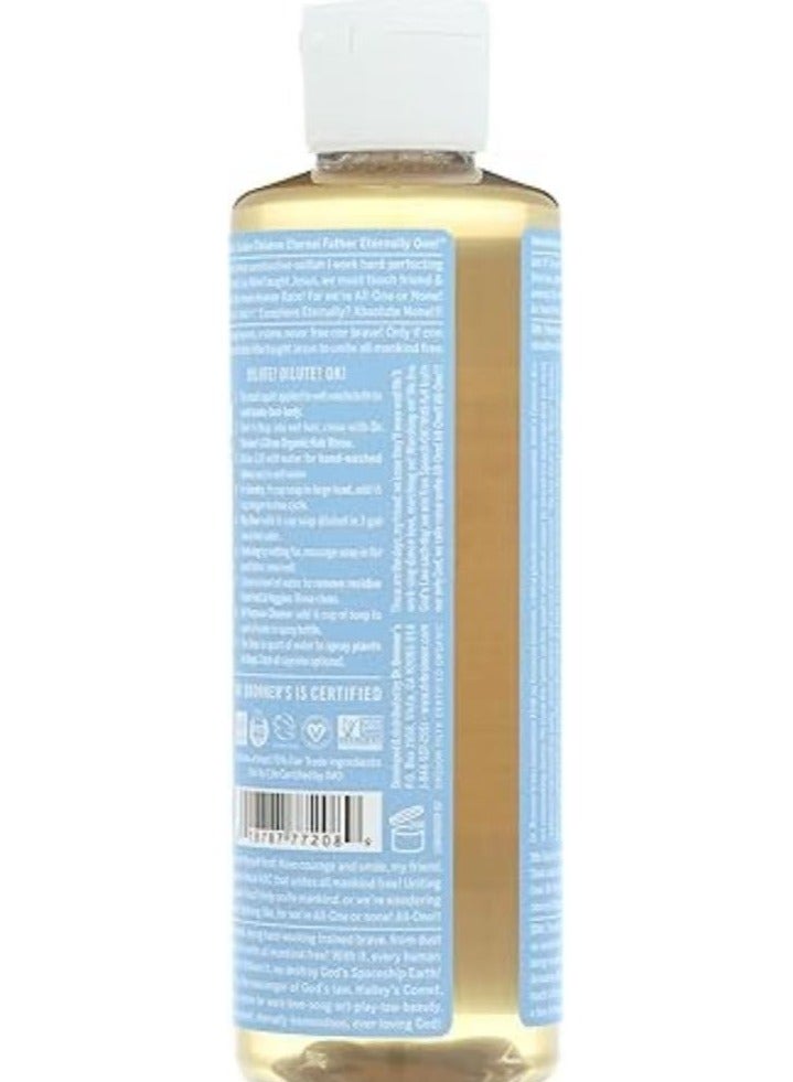Dr. Bronner's Pure Castile Liquid Soap Baby Unscented 8 Ounce - Image 2