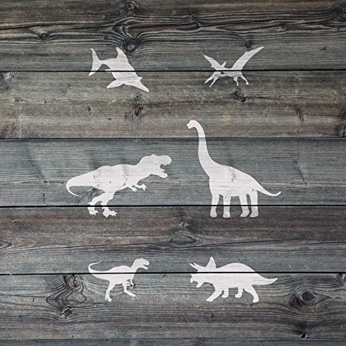 Kayra Decor Kayra Decor Reusable Dinosaurs Stencil Painting Stencils for Art and Craft,Walls,Floor,Painting Canvas Art,T-Shirt, Cookie & Cake Decoration,Drawing Stencils for Kids, 6"x 6" (Pack of 1) - Image 4