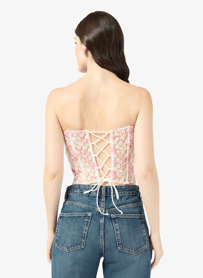ELLA Floral Print Corset - Image 2