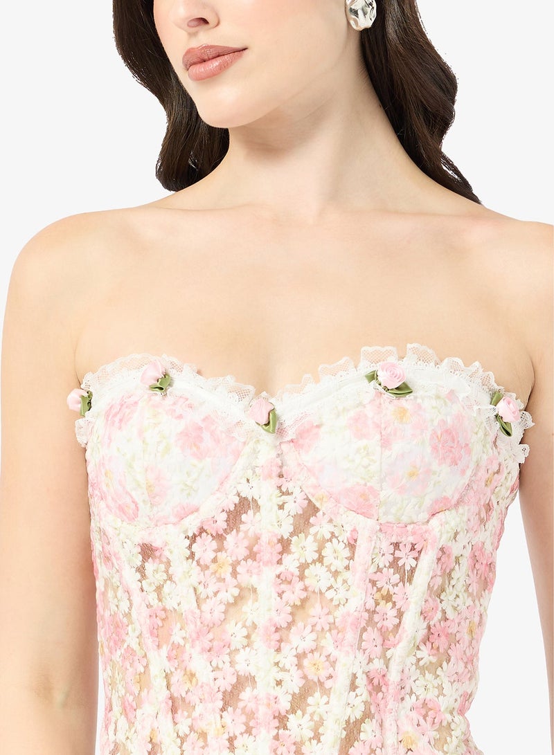 ELLA Floral Print Corset - Image 3