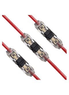 KASTWAVE Connectors, H Tap, Low Voltage Electrical Quick Splice, Wire Connectors, Solderless Without Stripping, Suitable for 20-22 AWG Electrical Wire Connection (12Pcs)  - Image 1