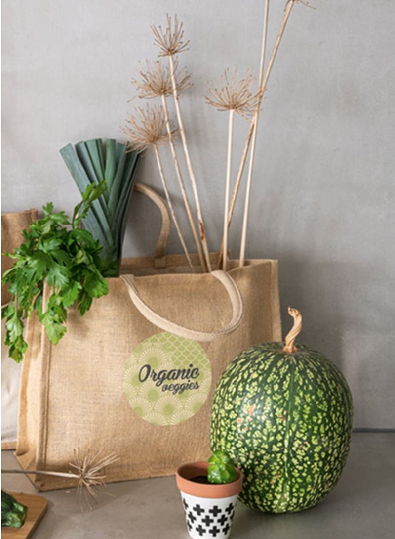 giftex Pack of 3 pieces large jute shopping bag  - Image 3