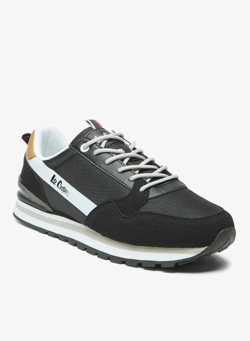 Men's Textured Lace-Up Sneakers