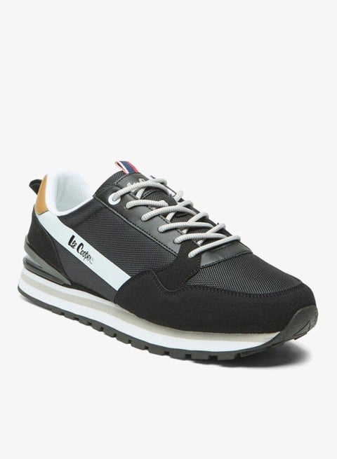 Men's Textured Lace-Up Sneakers