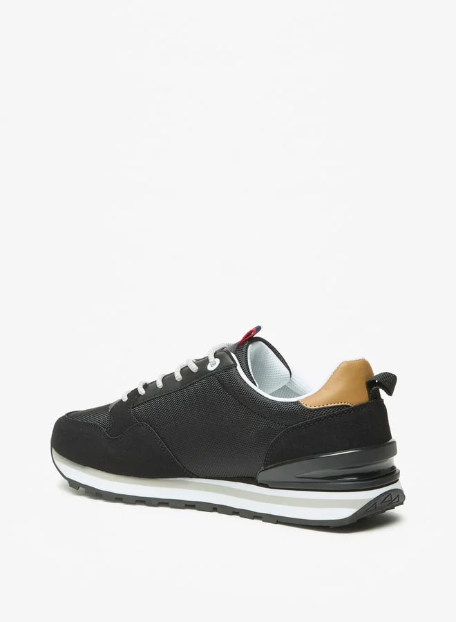 لي كوبر Men's Textured Lace-Up Sneakers