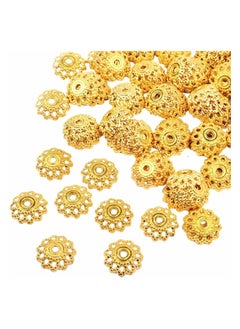 Antique Golden Flower Bead Caps, 11.5mm Spacer Bead Bracelets Necklaces Bead Caps Alloy Bali Style, for DIY Earrings Necklace Jewellery Making Supplies, 200PCS