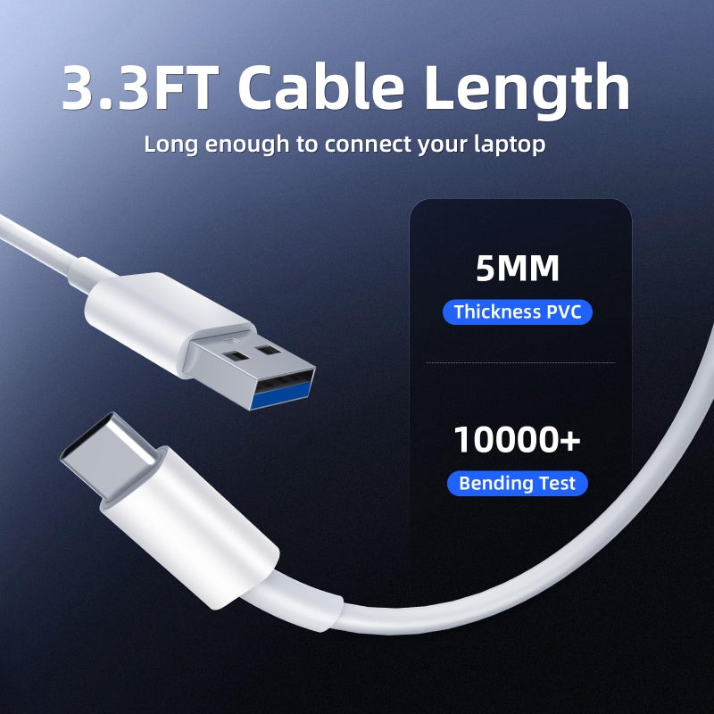 Intpw USB C Hub 10Gbps, 4 Port USB Splitter with 2 USB C/USB A 3.2 Data Ports, [Not Support Video and Chrging], Aluminum USB 3.2 Hub with 3.3Ft Cable for Laptop, PC, Mac, Flash Drive, Camera - Image 5