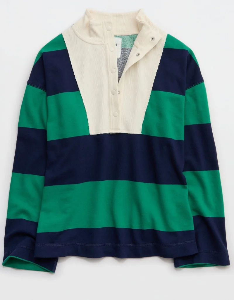 Aerie Aerie Quarter Snap Sweatshirt
