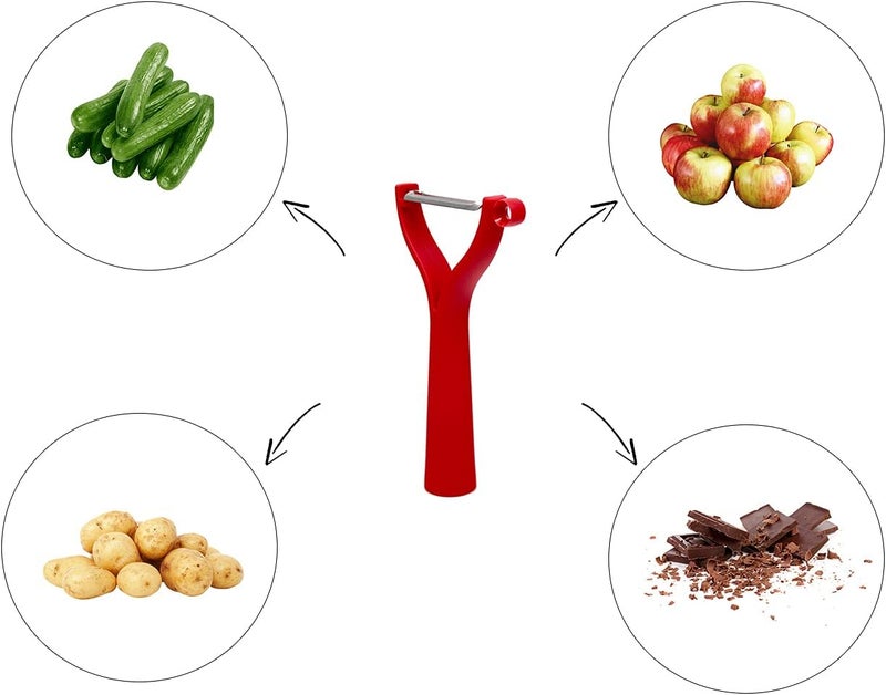 GLEVAR Kitchen Lighter – Manual Gas Igniter Tool – Stainless Steel Flame Lighter, Fruit & Mango Peeler, Non-Slip Handle, Rust-Free, Essential Combo Set for Home Cooking & Food Prep - Image 3