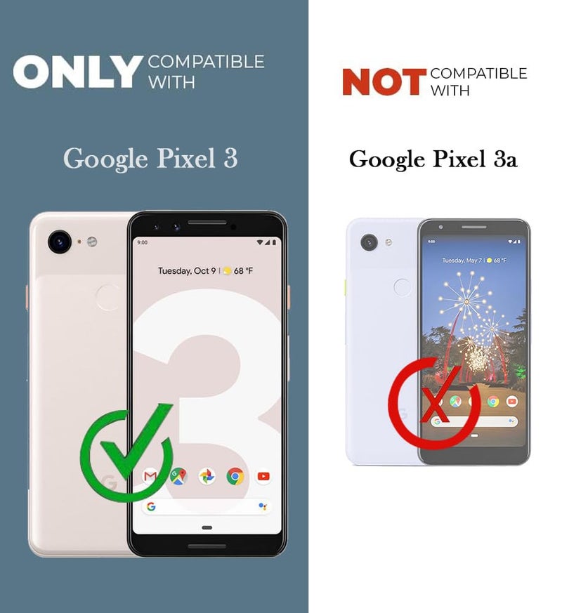 Jkobi Back Cover Case for Google Pixel 3 (Textured Grip Design | Camera Protection | Slim and Light Weight | Soft Touch and Feel | Black) - Image 4