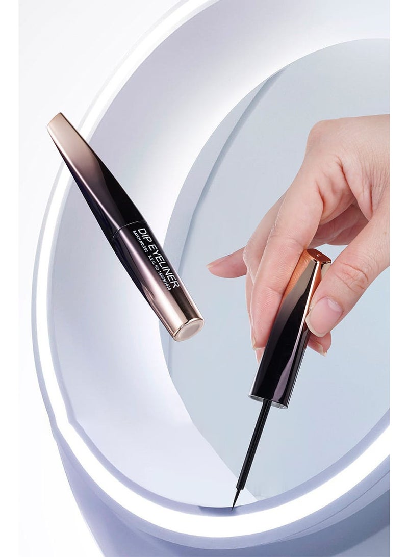 Mn MENOW Dip Eyeliner, Smudge-Resistant, Fine Precision Tip, Black, 3.4ml - Image 3