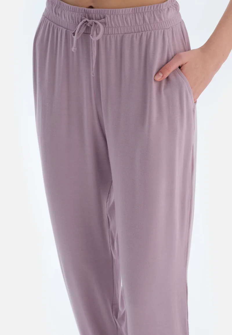 dagi  Regular/Classic Fit T-shirt & Trousers Pajama Sets Crew Neck Cotton Blend Sleepwear for Women | Best Price UAE