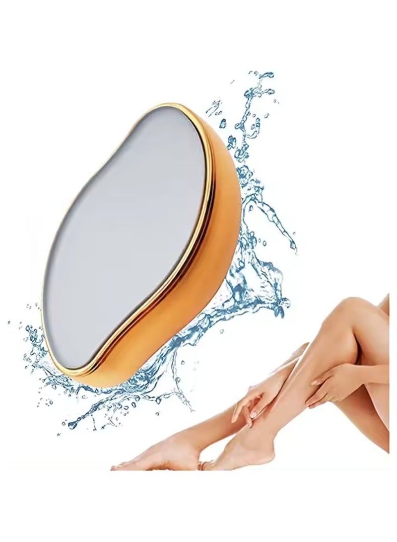 Yuwell Crystal Hair Eraser For Women And Man Painless Magic Hair Remover Reusable Epilator For Arms Legs Other Body Hair Gold - Image 1