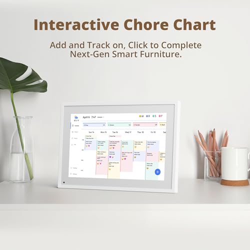Dragon Touch 10.1 inch Digital Calendar Chore Chart – Interactive Touchscreen, Smart Family Planner, Hearth Display Desk Digital Calendar Seamless Scheduling - Image 3