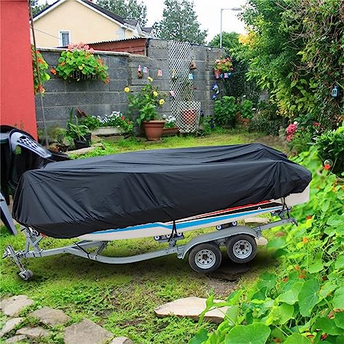 ANTUKO 14FT 210D Heavy Duty Trailerable Jon Boat Cover Replacement for Jon Boats Beam Width up to 70in - Image 4