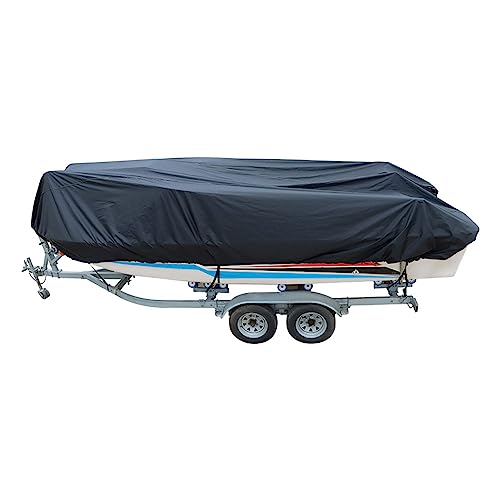 ANTUKO 14FT 210D Heavy Duty Trailerable Jon Boat Cover Replacement for Jon Boats Beam Width up to 70in - Image 1