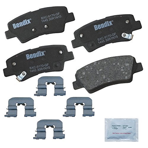 Bendix Priority1 CFC1445 Ceramic Rear Brake Pads for Hyundai Azera 2017-2012, Sonata 2015-2011, Kia Optima 2016-2011 - Image 1