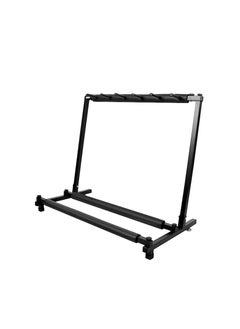 5 Guitar Stand - Multiple Five Instrument Display Rack Folding Padded Organizer