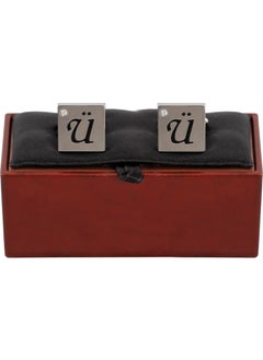 Zekupp , Stoned U Letter Cufflink Nickel 