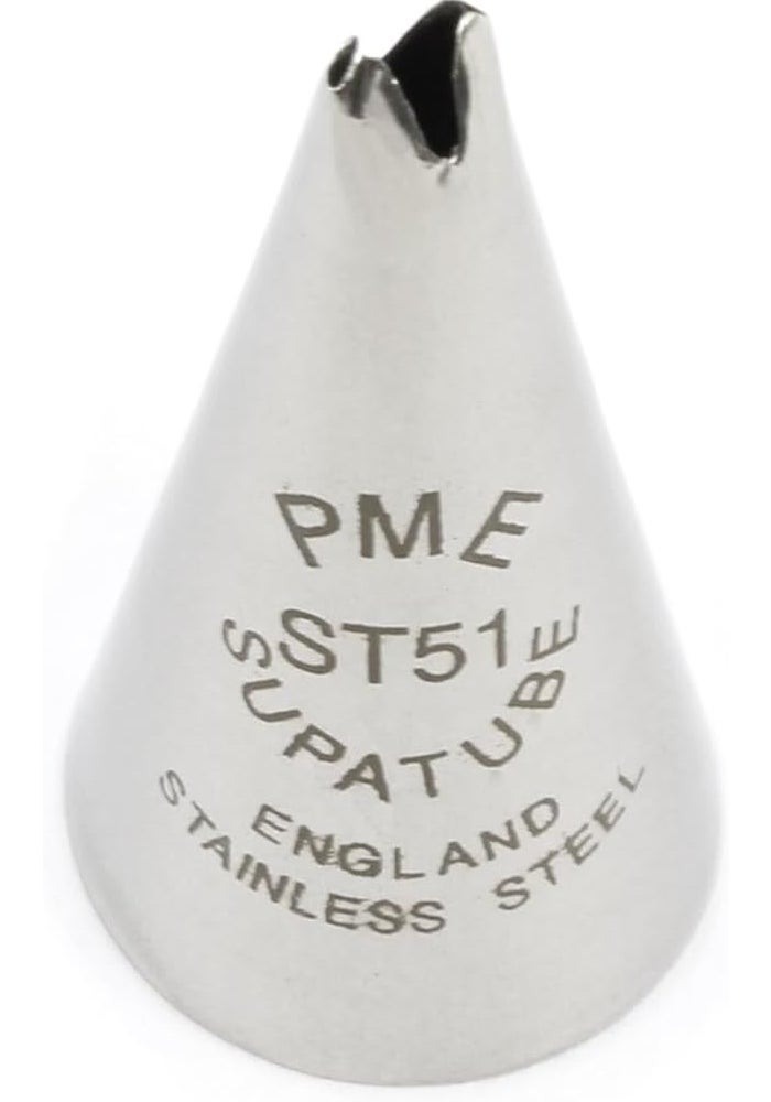 PME Seamless Stainless Steel Medium Leaf Supatube No. 51 - Silver - Image 1