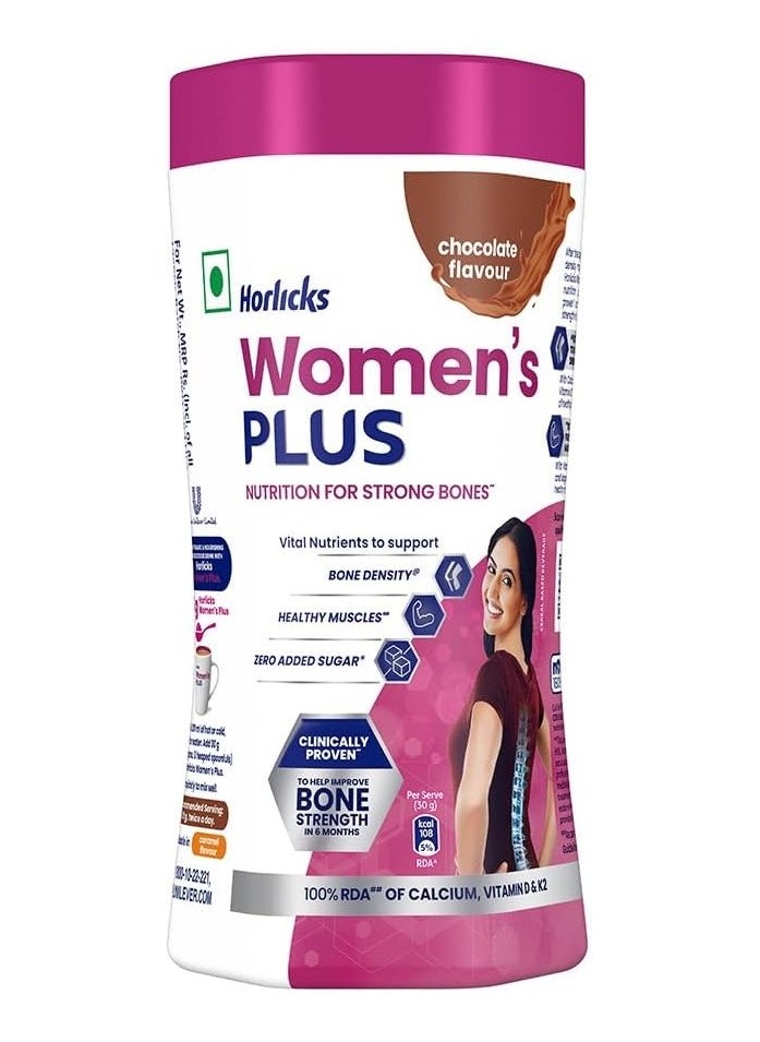 Horlicks Horlicks Women's Plus Chocolate, Health n Nutrition Drink for Women, 400gm  - Image 1
