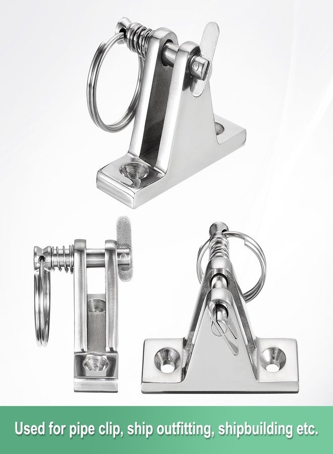M METERXITY 4-Pack Quick Release Pins, 316 Stainless Steel 5mm Dia., 67mm Usage Length Bimini Top Pin with Drop Cam & Spring for Deck Boat/Canopy, Marine Hardware - Image 5