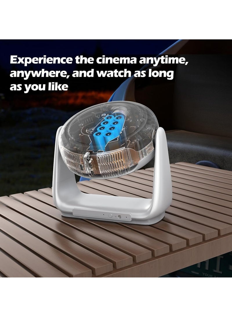 Battery-Powered 4K Outdoor Projector with Auto Focus and Trapezoidal Correction – Home Cinema Experience with WiFi6 and Bluetooth - Image 4