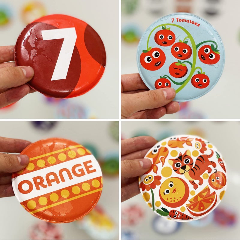 BabyBibi Floating Baby Flash Cards for Bathtub - Learn Numbers, Counting and Colors - Educational Bath Toys for Babies & Toddlers 3 Plus Months (Set of 21) - Image 3