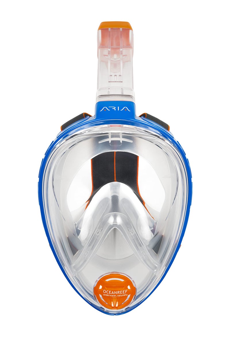 OCEAN REEF ARIA Classic Full Face Snorkeling Mask Color BlueClear Opaque Size SM OR018031