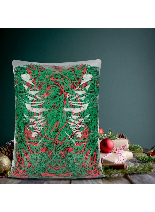 Kolewo4ever Kolewo4ever 1 LB Christmas Crinkle Cut Paper Shred Red Green Shredded Paper for Gift Baskets Box Filler Christmas gift box filler - Image 2