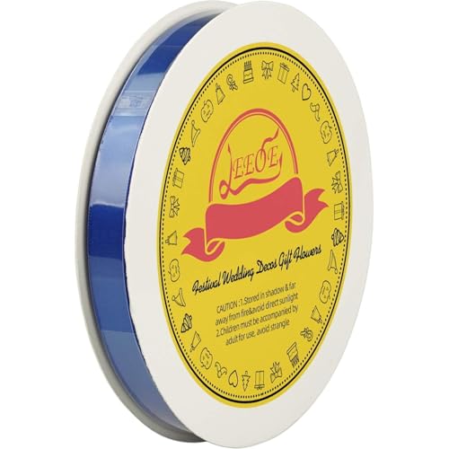 LEEQE Double Face Royal Blue Satin Ribbon 1/2 inch X 50 Yards Polyester Royal Blue Ribbon for Gift Wrapping Very Suitable for Weddings Party Invitation Decorations and More - Image 3
