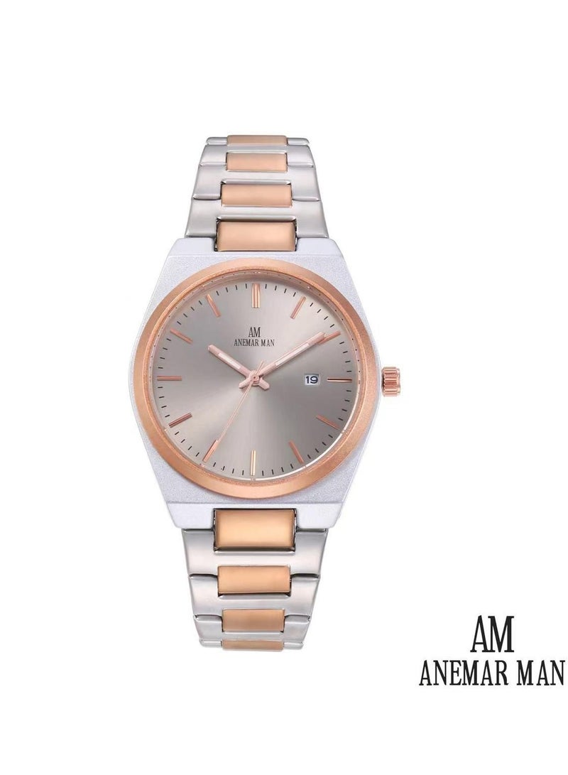 Anemar Man Men's Watch, Stainless Steel Strap and Lock