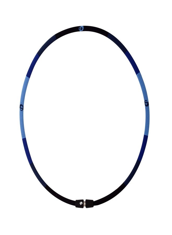 Phiten X30 Shader Titanium Necklace (22 Inch, Black/Blue) - Image 2